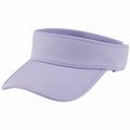 Visière taille unique en tissu violet clair réglable pour sport et loisirs
